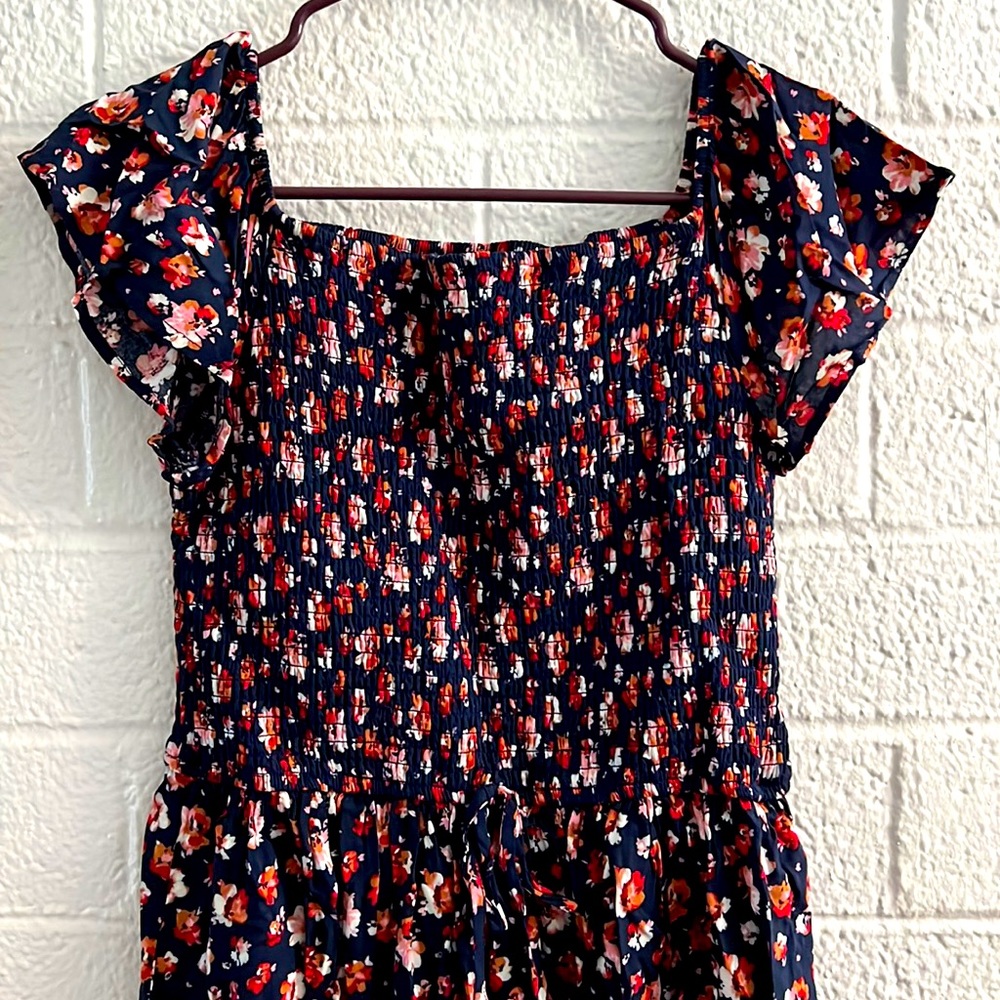 Xhileration blue floral dress size M never worn